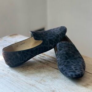 Jimmy Choo Wheel Leopard Print Calf Hair Loafer size 38